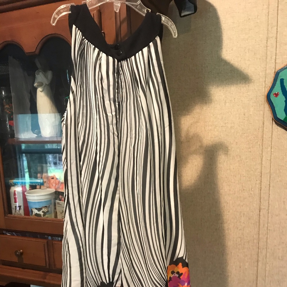 Black and floral dress